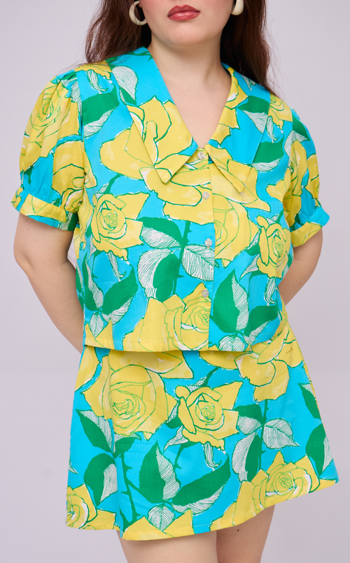 DANI TOP - RETRO FLORALS