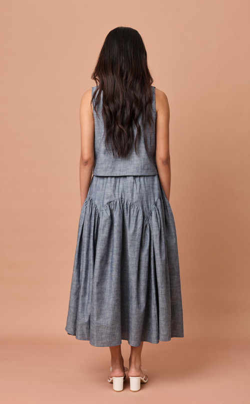 LIGAYA SET - DENIM CHAMBRAY (PRE-ORDER)