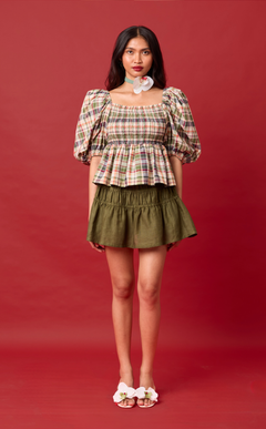 COSETTE SKORT - ARMY GREEN Shop.TayoStudio