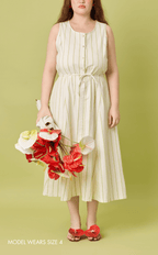 ALMA DRESS - NEON STRIPES Shop.TayoStudio