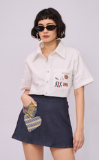 KAROL SKORT - DENIM WITH HEART