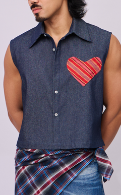 NANO SHIRT - DENIM WITH HEART