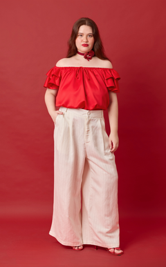 DATU PANTS - WHITE CHALK STRIPES