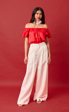 DATU PANTS - WHITE CHALK STRIPES