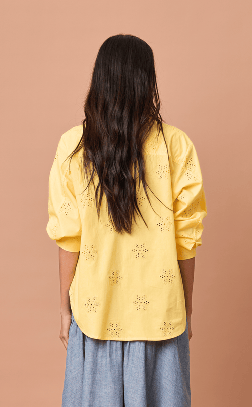 ESCOLTA TOP - YELLOW EYELET