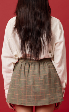 ESTRELLA TOP - WHITE CHALK STRIPES