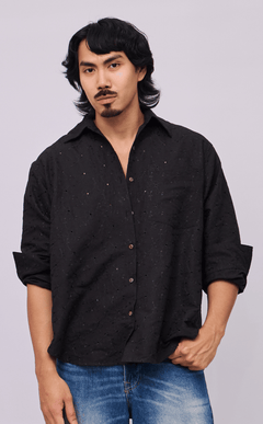 ESCOLTA TOP - BLACK EYELET