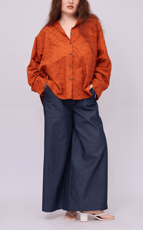 ESCOLTA TOP - PUMPKIN EYELET