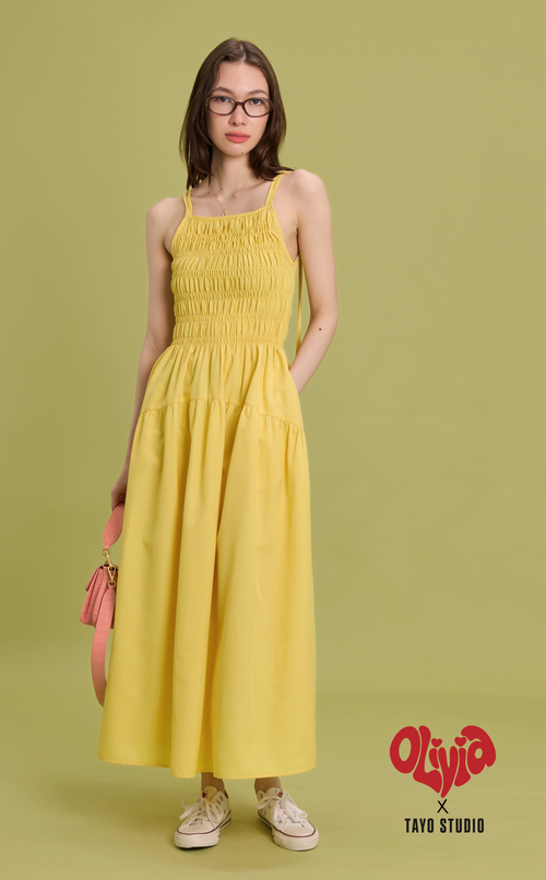 OLIVIA DRESS - BUTTER