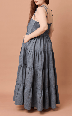 GABRIELA DRESS - DENIM CHAMBRAY