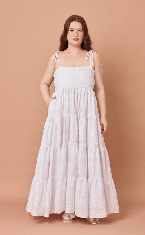 GABRIELA DRESS - WHITE LACE