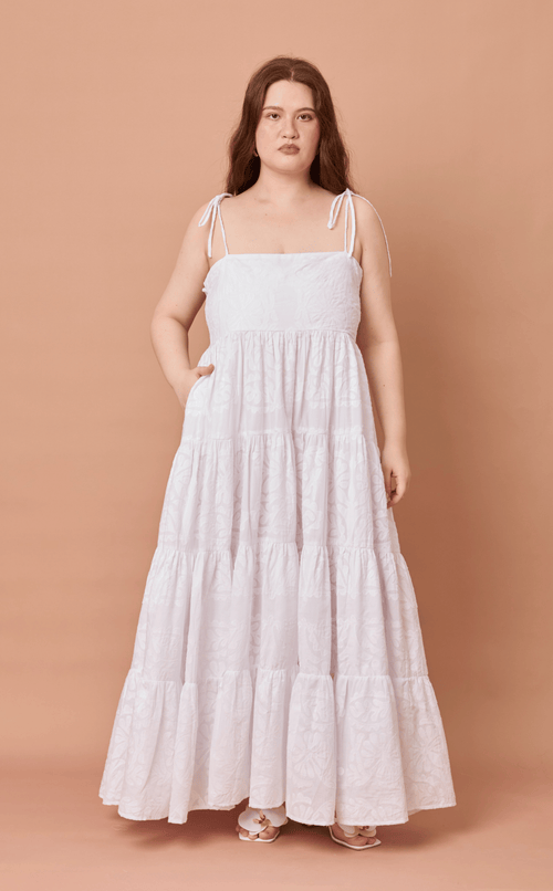 GABRIELA DRESS - WHITE LACE Shop.TayoStudio