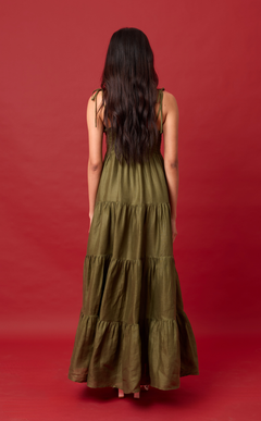 GABRIELA DRESS - ARMY GREEN Shop.TayoStudio