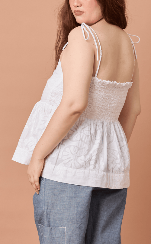 GABRIELA TOP - WHITE LACE Shop.TayoStudio