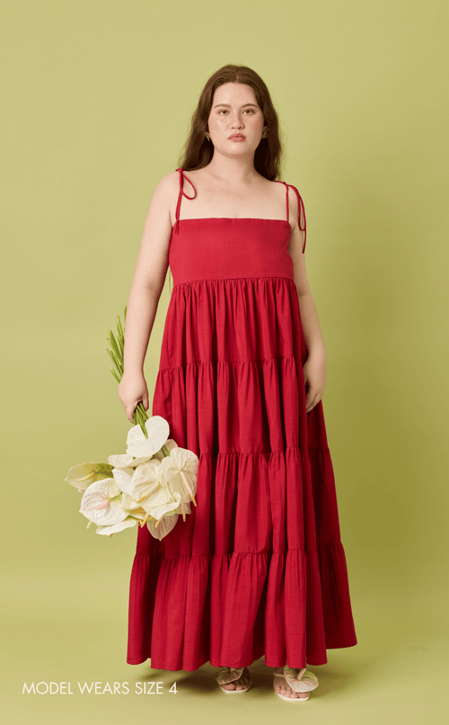 GABRIELA DRESS - RED (PRE-ORDER)