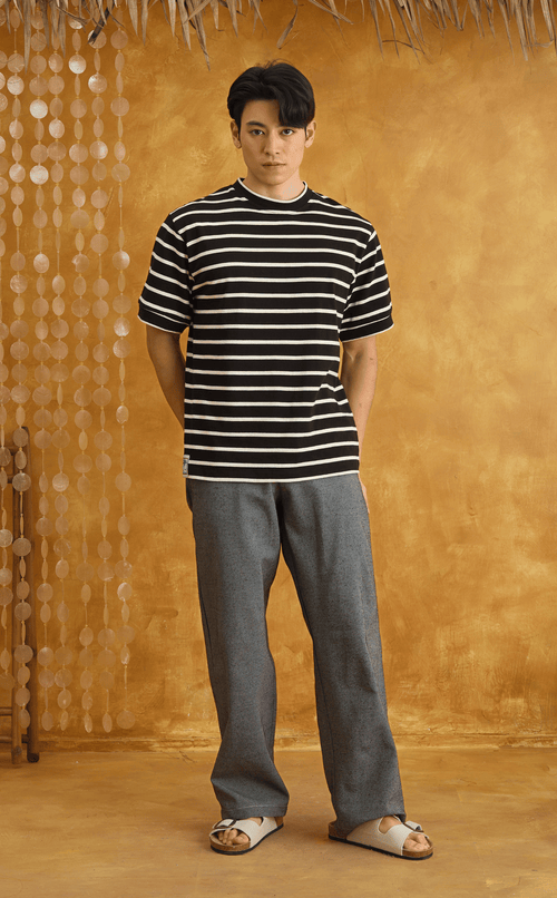 JOSE TEE - BLACK STRIPES