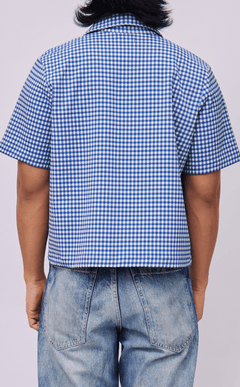 PINO TOP - BLUE GINGHAM 2 w/ KUYA EMBRO