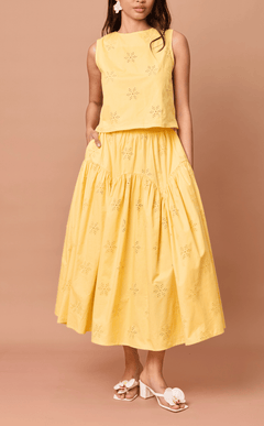 LIGAYA SET - YELLOW EYELET (PRE-ORDER) Shop.TayoStudio