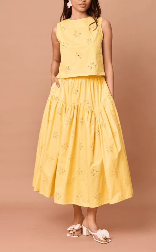 LIGAYA SET - YELLOW EYELET (PRE-ORDER) Shop.TayoStudio