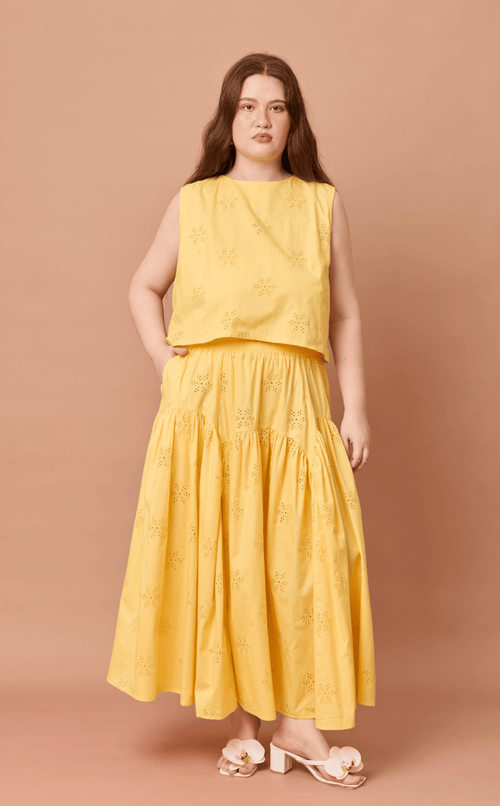 LIGAYA SET - YELLOW EYELET (PRE-ORDER) Shop.TayoStudio