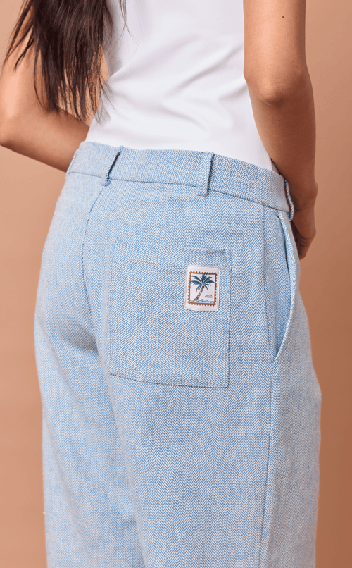 MANUEL PANTS - CHEVRON TWEED