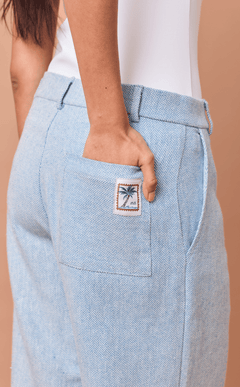 MANUEL PANTS - CHEVRON TWEED Shop.TayoStudio