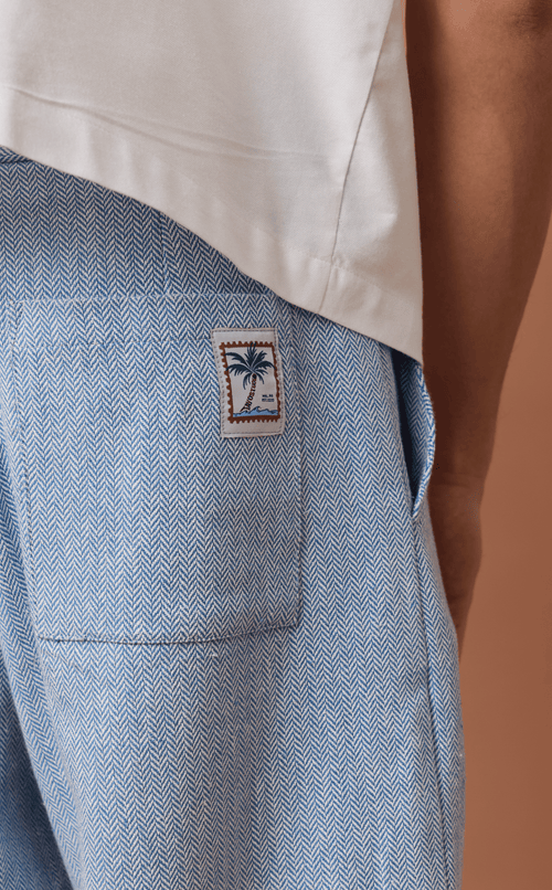 MANUEL PANTS - CHEVRON TWEED Shop.TayoStudio