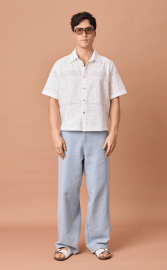 MANUEL PANTS - CHEVRON TWEED Shop.TayoStudio