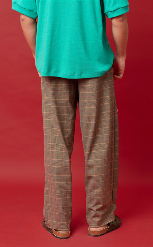 MANUEL PANTS - HOUNDSTOOTH PLAID Shop.TayoStudio