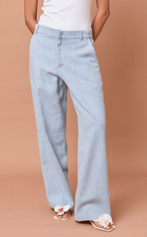 MANUEL PANTS - CHEVRON TWEED Shop.TayoStudio