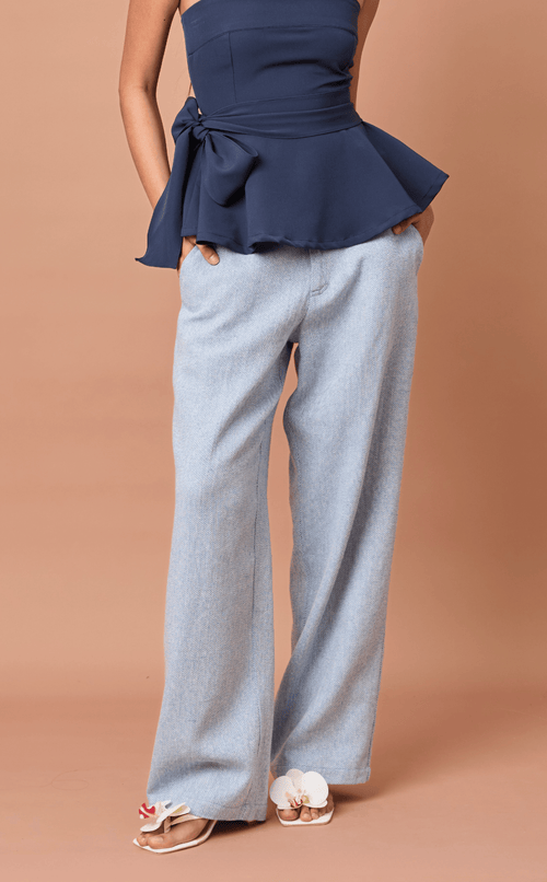 MANUEL PANTS - CHEVRON TWEED