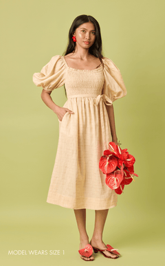 MARIKIT DRESS - MULTICOLOR GRID Shop.TayoStudio