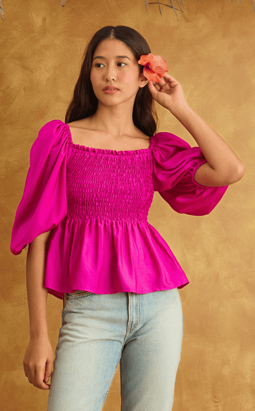 MARIKIT TOP - MAGENTA