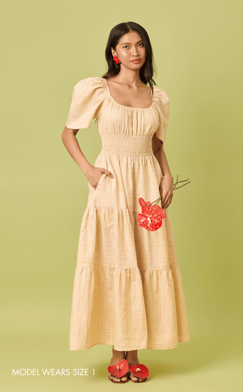 MUTYA DRESS - MULTICOLOR GRID