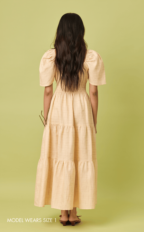 MUTYA DRESS - MULTICOLOR GRID Shop.TayoStudio