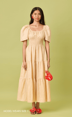 MUTYA DRESS - MULTICOLOR GRID Shop.TayoStudio