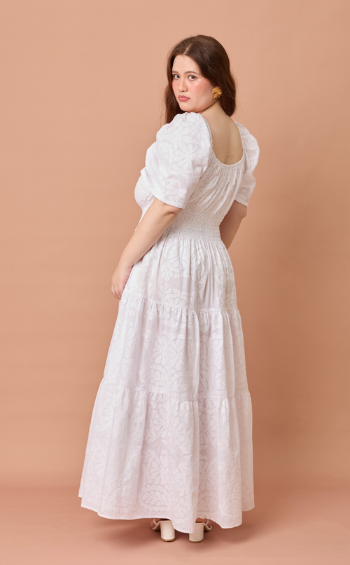 MUTYA DRESS - WHITE LACE Shop.TayoStudio