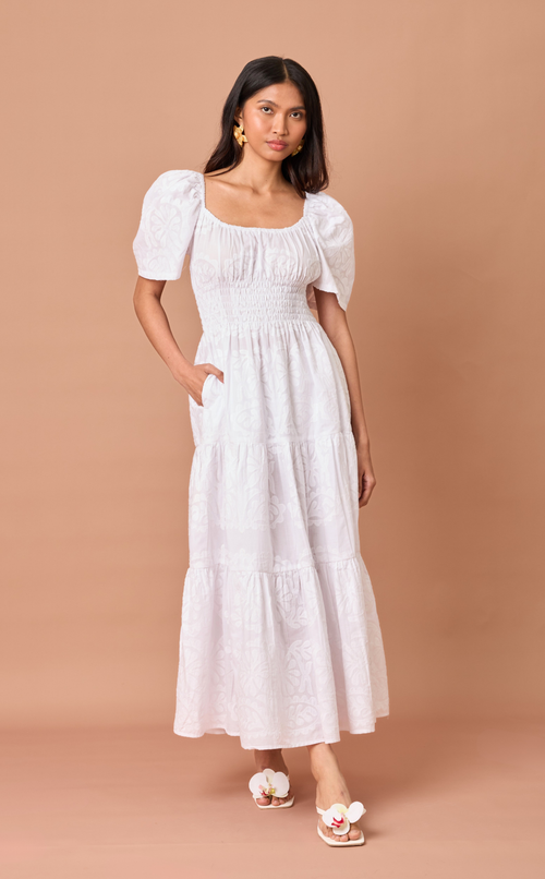 MUTYA DRESS - WHITE LACE Shop.TayoStudio