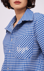 PINO TOP - BLUE GINGHAM 2 w/ NOYPI EMBRO