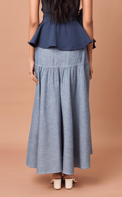 PACITA SKIRT - DENIM LINEN Shop.TayoStudio