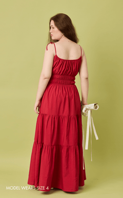 PAMELA MAXI DRESS - RED Shop.TayoStudio