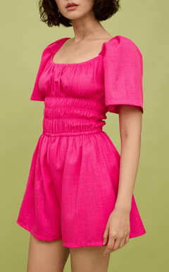 PENNY ROMPER - BARBIE PINK