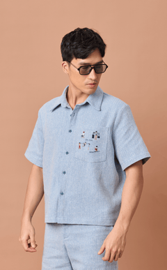 PINO TOP - CHEVRON TWEED w/ KALYE EMBRO (PRE ORDER)