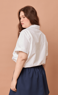 PINO TOP - WHITE OXFORD w/ KAYLE EMBRO Shop.TayoStudio