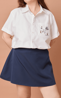 PINO TOP - WHITE OXFORD w/ KAYLE EMBRO Shop.TayoStudio