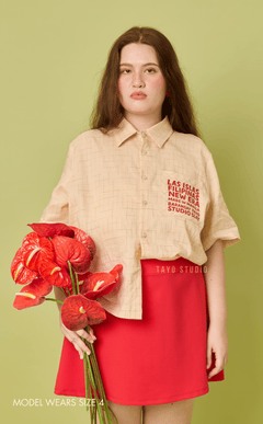 PINO TOP - MULTICOLOR GRID