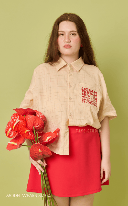 PINO TOP - MULTICOLOR GRID