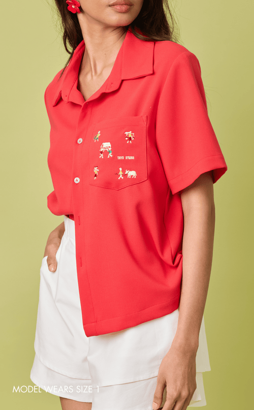 PINO TOP - RED Shop.TayoStudio
