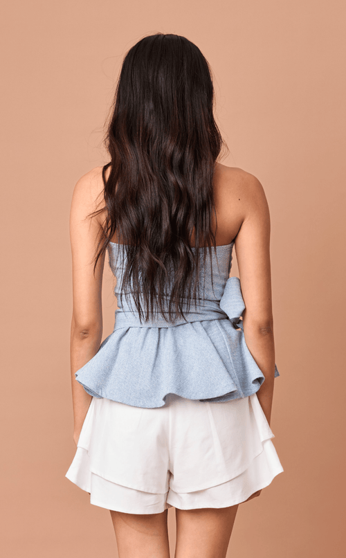 PLUMA TOP - CHEVRON TWEED (PRE ORDER) Shop.TayoStudio