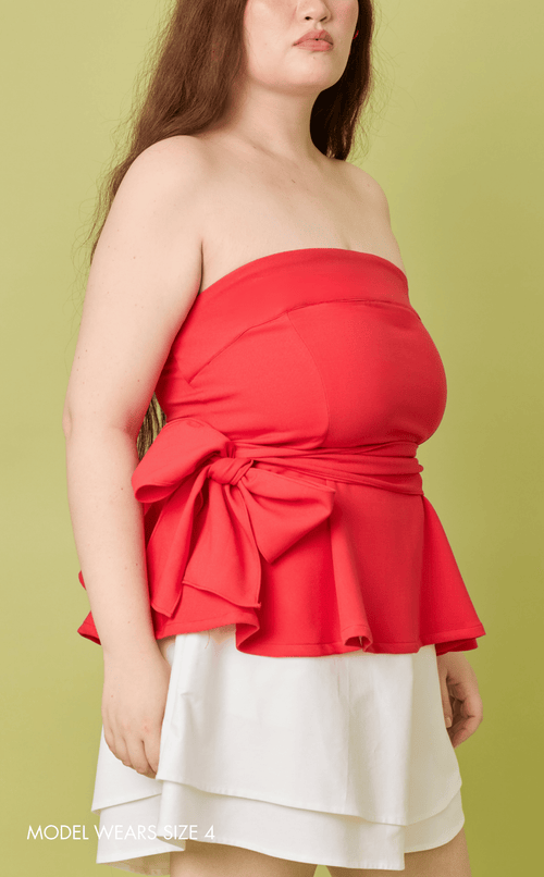 PLUMA TOP - RED Shop.TayoStudio